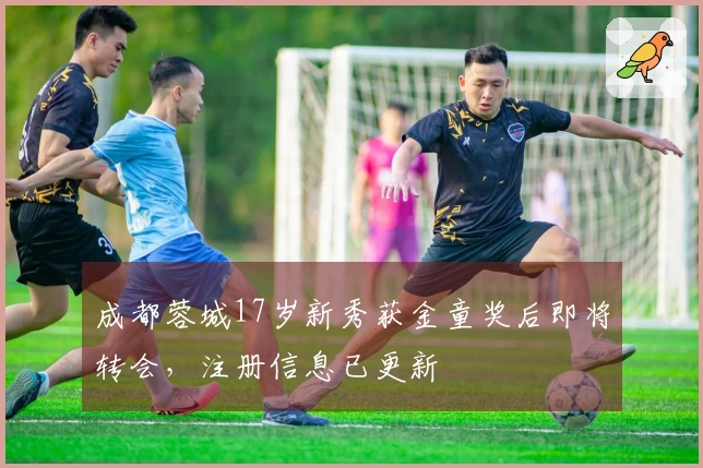 成都蓉城17岁新秀获金童奖后即将转会，注册信息已更新